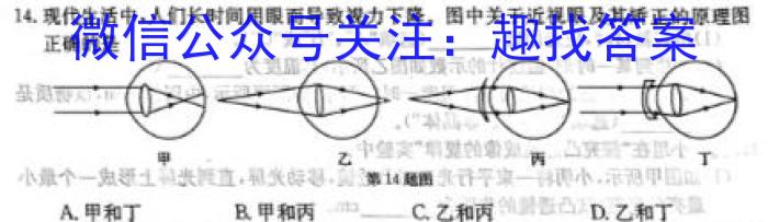 真题密卷冲顶实战演练 2024年普通高等学校招生全国统一考试模拟试题(一)物理`