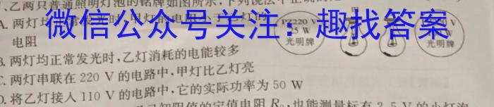 2024届江西省八所重点中学高三联考(2024.4)物理试题答案