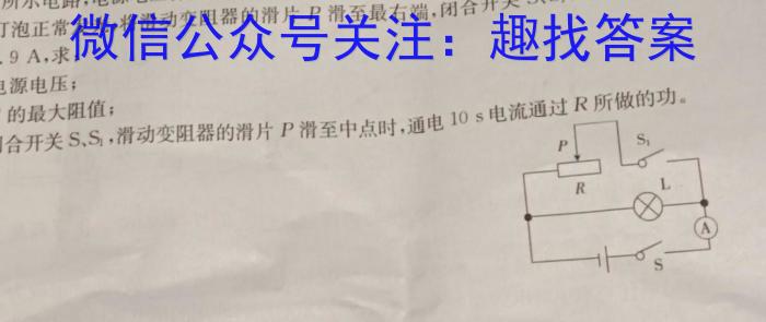 C20教育联盟2024年九年级教学质量检测试卷(5月)q物理