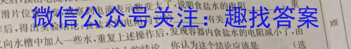 四川省内江市高中2025届零模试题物理试卷答案