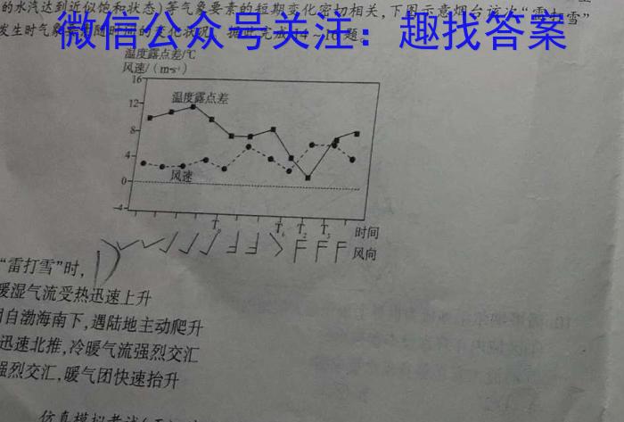 江西省2024年初中学业水平考试冲刺卷(BC)[J区专用](一)1地理试卷答案