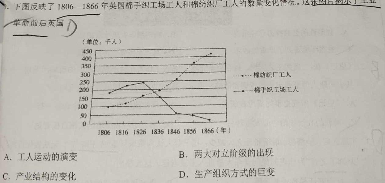 [今日更新]湖北省恩施州高中教育联盟2023年秋季学期高一年级期末考试(24-289A)历史试卷答案