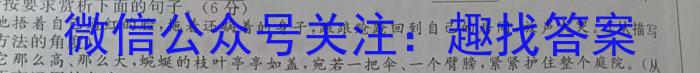 山西省2023-2024学年八年级第二学期期末教学质量抽样监测语文