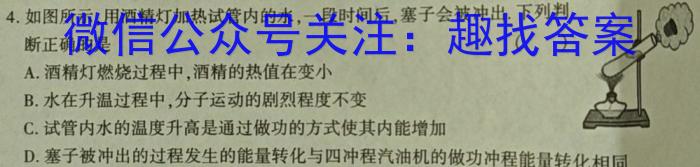 江西省宜春市丰城中学2024-2025年上学期初二入学考试物理试题答案