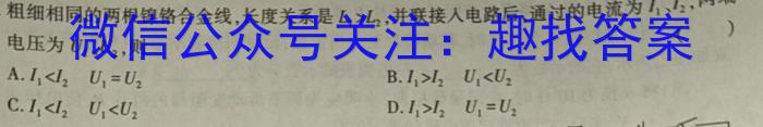 江西省2023-2024学年第二学期高二年级下学期期末考试物理试题答案