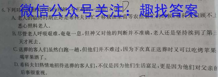 河北省衡水中学2024-2025学年度高三年级上学期第一学期综合素养测评语文