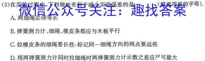 2024普通高等学校招生全国统一考试临门一卷(一)物理试卷答案