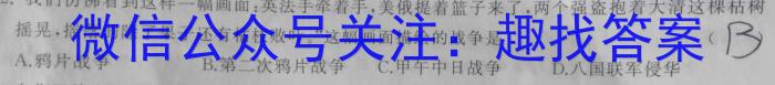 陕西省2023-2024学年度第一学期七年级期末调研试题（卷）E历史试卷答案