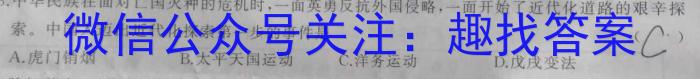 天一大联考 2023-2024学年安徽高三(上)期末质量检测历史