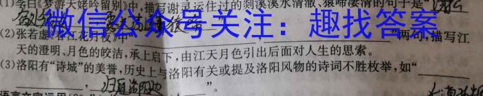 2023-2024学年安徽省七年级上学期上学期阶段性练习（1月）语文