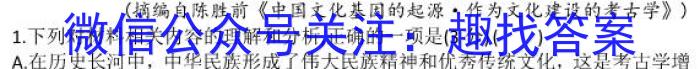 文博志鸿河南省2023-2024学年第一学期九年级期末教学质量检测（B）语文