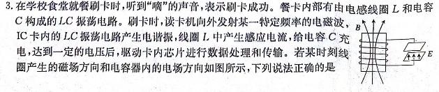 [今日更新]金科大联考·山西省2023-2024学年度高二1月质量检测（24420B）.物理试卷答案