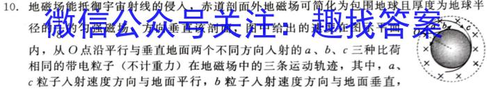 衡水金卷·2024届高三年级4月份大联考（新教材）物理试卷答案