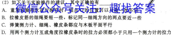 智ZH河南省2024年中招押题冲刺卷(一)物理试题答案