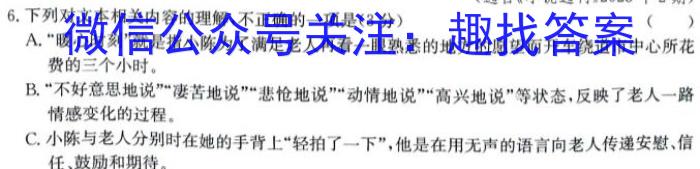 安徽省2023-2024学年度九年级阶段诊断（四）语文