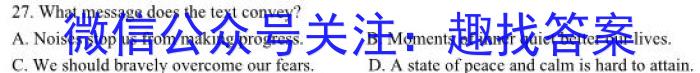 安徽省2024届九年级毕业班第一次模拟考试卷英语