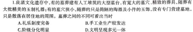 江西省赣州市2024年九年级综合作业（4.15）历史