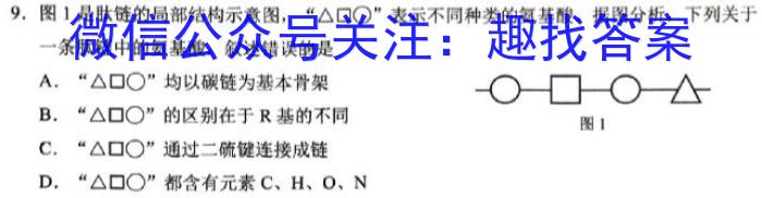 河北省思博教育2023-2024学年八年级第一学期第四次学情评估（期末）生物学试题答案