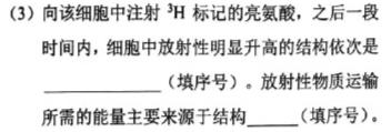 青桐鸣联考·2025届普通高等学校招生全国统一考试期中考试试卷生物