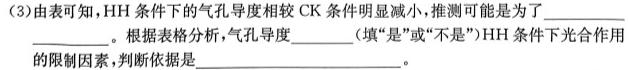 河南省2023-2024学年度高一创新联盟1月联考生物学部分