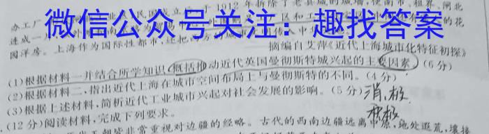 2024年普通高等学校招生全国统一考试 名校联盟·模拟信息卷(T8联盟)(二)2历史