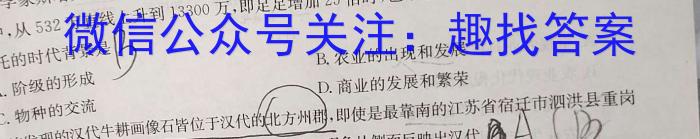 2024届衡水金卷先享题 调研卷(广东专版)一历史试卷答案