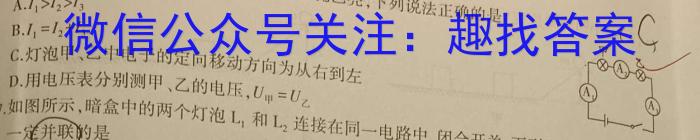 2024年凤翔区初中学业水平第一次模考卷数学试题物理`