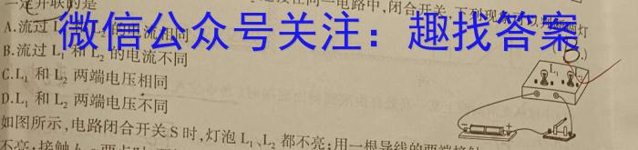 江西省2024年初中学业水平考试模拟(八)物理试卷答案