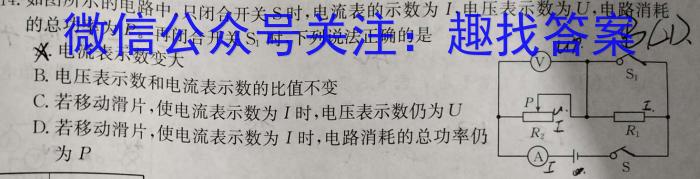 [八校联考]2024年浙江省浙里初中升学联考仿真卷（一）h物理