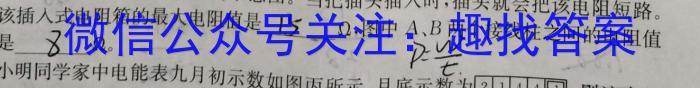 安徽省毛坦厂中学2023~2024学年度下学期期中考试高二(242728D)物理试题答案