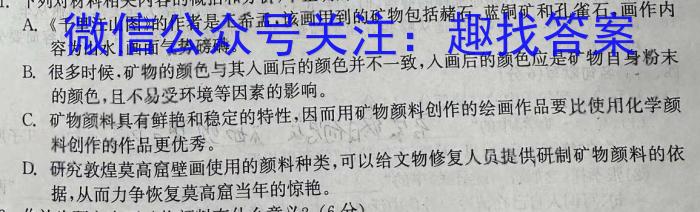 陕西省铜川市2024年高三质量检测卷(24474C)/语文