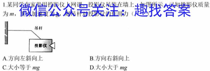 江西省2024年八年级《学业测评》分段训练（五）物理试卷答案