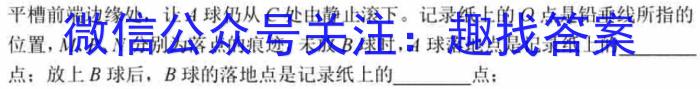 河南省2023-2024九年级全学年学业评估试卷(A)l物理