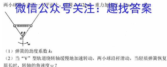 2024年河南省普通高中招生考试核心诊断卷物理试卷答案