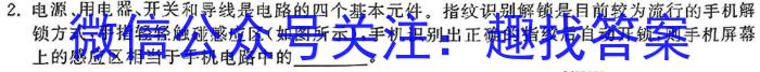 2025新高考单科模拟综合卷(一)1物理试卷答案