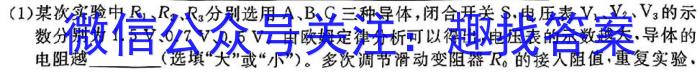 安徽省宿州市砀山县2023-2024学年第二学期七年级期末检测试题卷物理试题答案