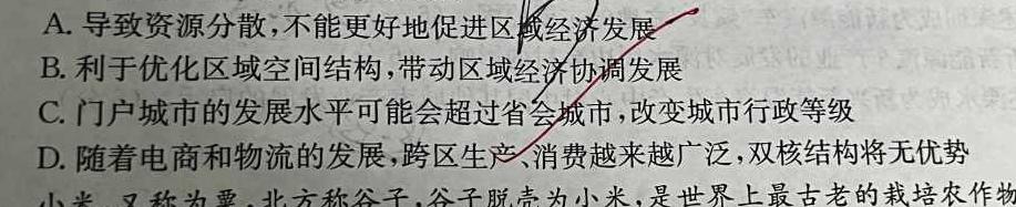 佩佩教育2024年高考湖南四大名校名师团队猜题卷(C)地理试卷答案。