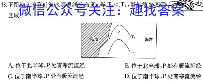 [今日更新]2024年四川省树德中学高2021级高三下期4月测试地理h