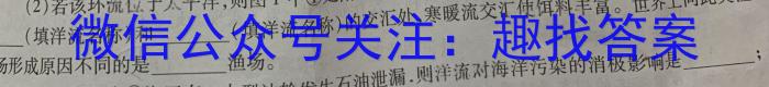 贵州省高二黔南州2023-2024学年度第二学期期末质量监测地理试卷答案