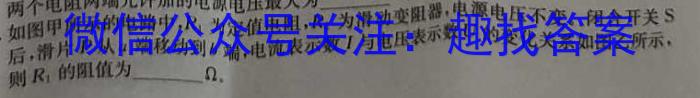 陕西省韩城市2023~2024学年度高一第二学期期末质量检测物理试题答案