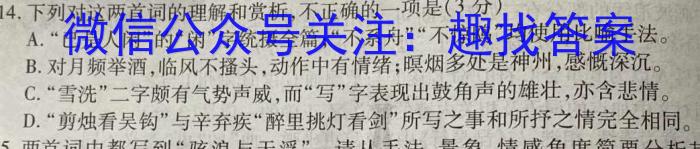 贵州省贵阳市(六盘水市、铜仁市适用)2024年高三适应性考试(二)2(2024年5月)语文