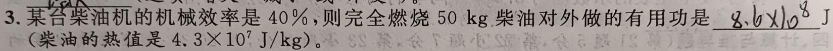 [今日更新]名校计划2024年河北省中考适应性模拟检测（实战型）.物理试卷答案