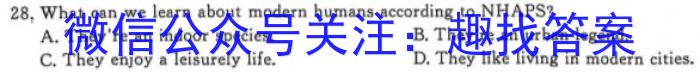 2023-2024学年安徽省七年级上学期上学期阶段性练习（1月）英语