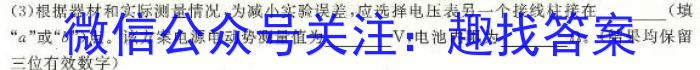 甘肃省2023-2024学年高二第二学期期中考试(24593B)物理`