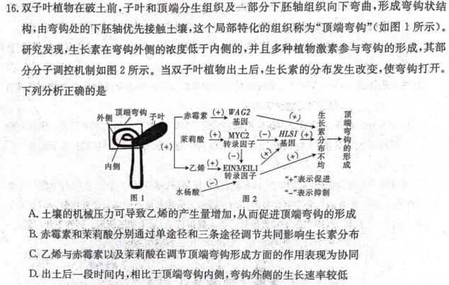 河南省2023-2024学年度八年级下学期期末考试（6月）生物学部分