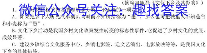 山西省2024届九年级学业水平检测卷（117）语文