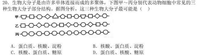 福建省2024年中考试题猜想(FJ)生物试卷答案.