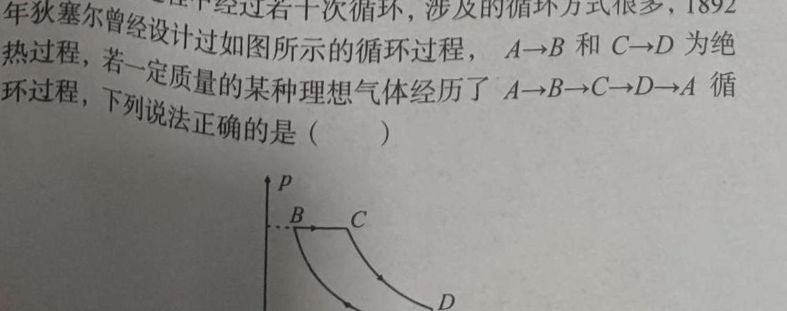 陕西省2024届九年级仿真模拟示范卷（五）物理试题.