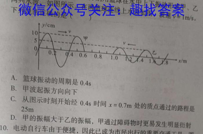 ［长安区一模］2024年长安区高三年级第一次模拟考试f物理