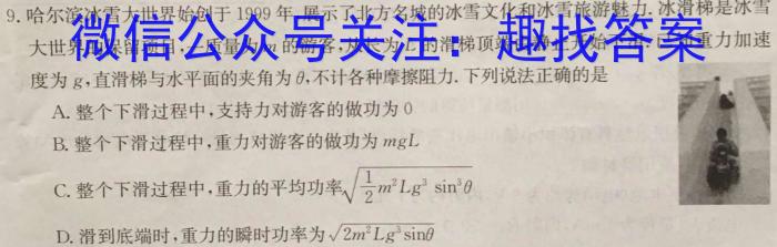 2024年普通高等学校招生全国统一考试样卷(五)5物理试卷答案